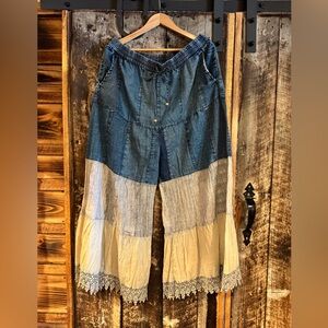 NWT- Young Threads Tiered Wide Leg Pants